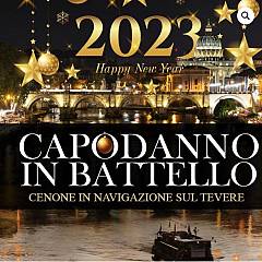 Capodanno roma 2023 battello sul tevere